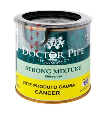 Lata Doctor Pipe Strong Mixture 50g de frente tabacaria da mata