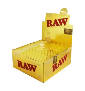 Caixa de Seda Raw Ethereal King Size Slim de lado tabacaria da mata
