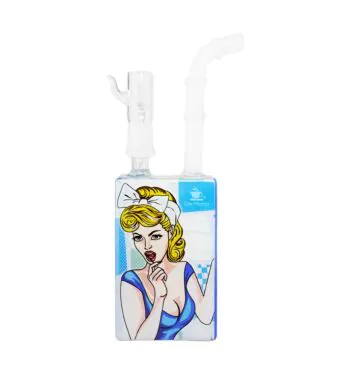 Bong de Vidro Abduzido Gold Juice Pin Up de frente
