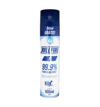 Refil Gás Butano Bullfire XL Volcano 600ml de frente
