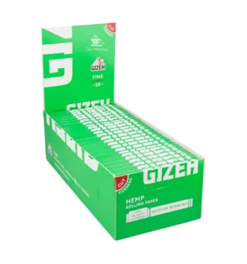 Caixa de Seda Gizeh Hemp Cut Corners Single Wide