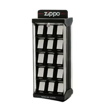 Expositor de Zippos 30 Peças de frente