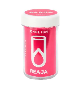 Kit de Teste Reagente Colorimétrico de Ehrlich de frente