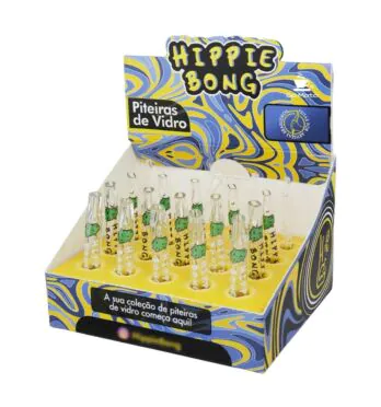 Caixa de Piteira Hippie Bong Longa C/ Bocal Mix de frente