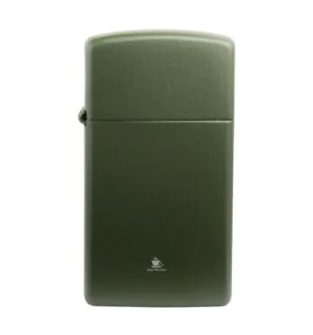 Isqueiro Zippo Slim Green Matte 1627 frente