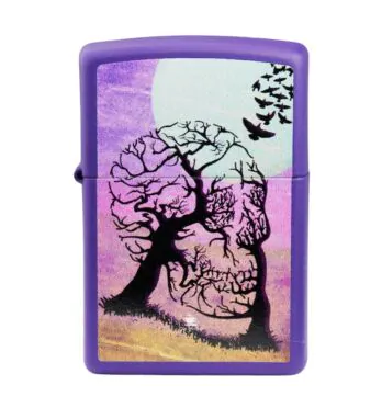Isqueiro Zippo Skull Tree Design 48638 de frente