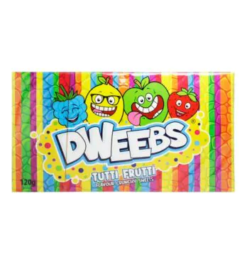 Bala Dweebs Tutti Frutti 120g frente