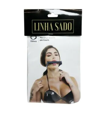 Mordaça Bastão em Couro Sexy Fantasy