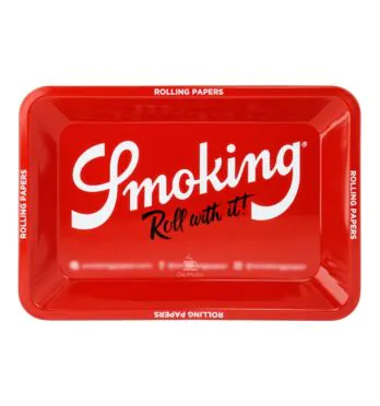 Bandeja Smoking de Metal Pequena de frente