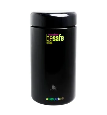 Pote de Vidro UV Abduzido Besafe 500ml DE FRENTE