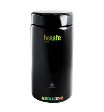 Pote de Vidro UV Abduzido Besafe 1000ml de frente