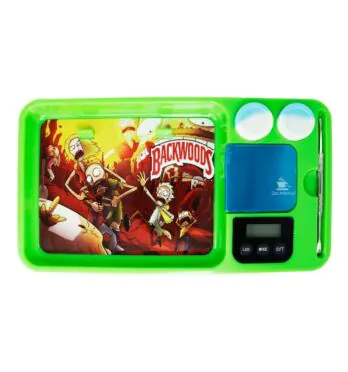 Kit de Bandeja Plástico Backwoods Rick and Morty de frente