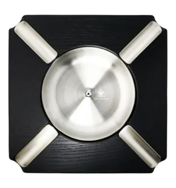 Cinzeiro de Madeira Premium Preto frente