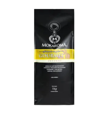 Café em Grão Torrado Mokaroma Gourmet Intenso 1Kg