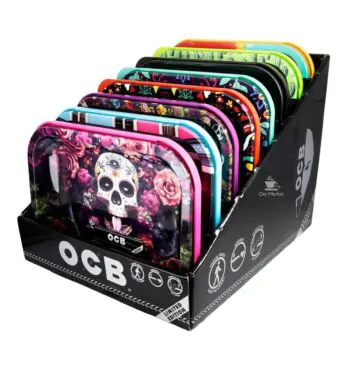 Display de Bandeja OCB Metal C/ Tampa Mini de frente