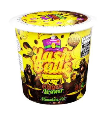 Copo ChocoGrower Hash Balls Chocolate Dark 70% de frente
