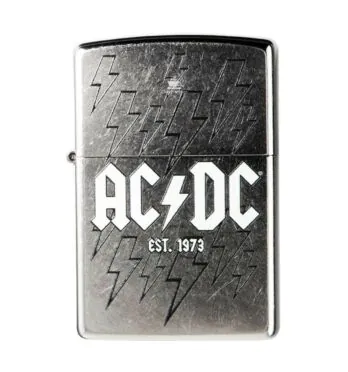 Isqueiro Zippo AC/DC Logo Street Chrome 48641 de frente