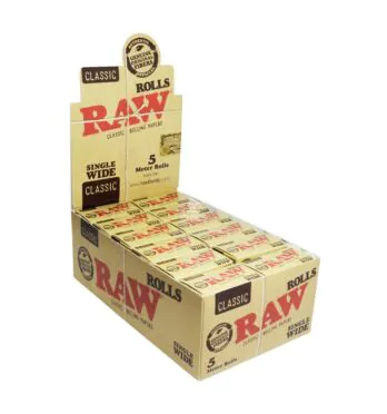 Caixa de Seda de Rolo Raw Rolls Single Wide 