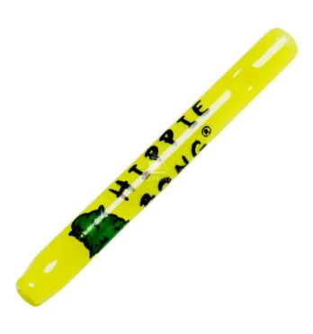 Piteira de Vidro Hippie Bong Yellow 6mm