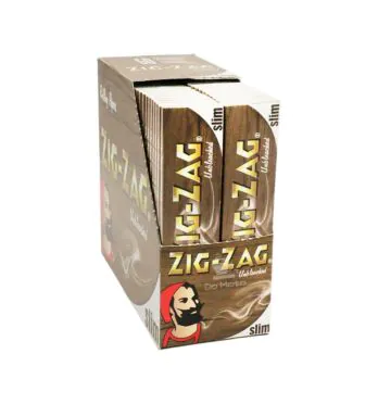 Caixa de Seda Zig-Zag Unbleached Slim