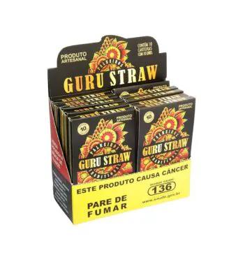 Caixa de Palheiro Guru Straw Tradicional 