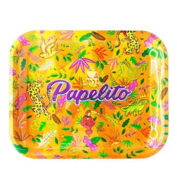 Bandeja de Metal Papelito Fauna e Flora Grande