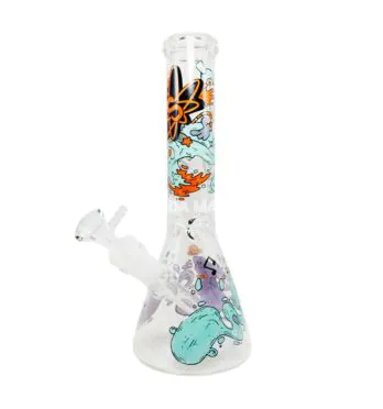 Bong de Vidro Sadhu Coleção Viagem Lombra Feliz de lado tabacaria da mata