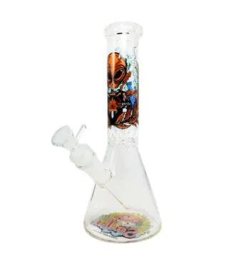 Bong de Vidro Sadhu Coleção Psicodélica ET Alucinado de lado tabacaria da mata
