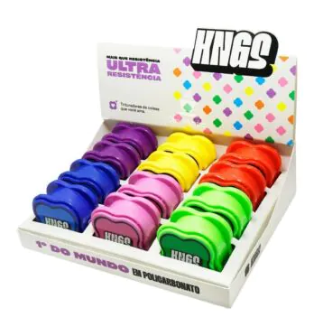 Caixa de Dichavador de Policarbonato KNGS Mini Colors 
