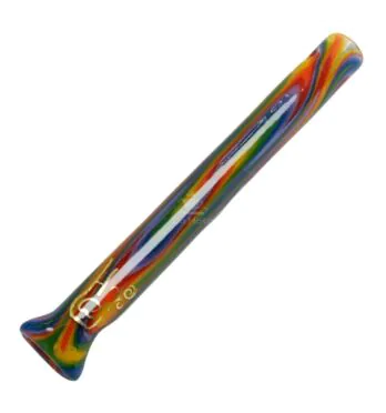 Piteira de Vidro Hippie Bong Wig-Wag Arco-íris 7mm