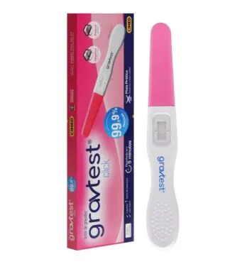 Kit de Teste De Gravidez Click 5 Minutos Cimed