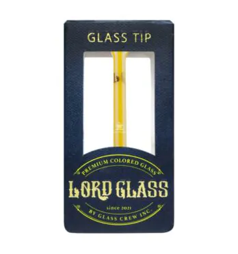 Caiaxa de Piteira de Vidro Lord Glass Vac-Stack Yellow