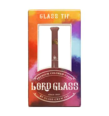 Caixa de Piteira de Vidro Lord Glass Colors Bege