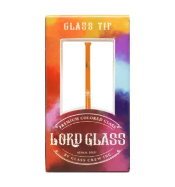 Caixa de Piteira de Vidro Lord Glass Colors Orange
