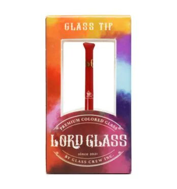 Piteira de Vidro Lord Glass Colors Red