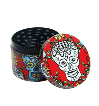 Dichavador de Metal 4 Partes Red Skull