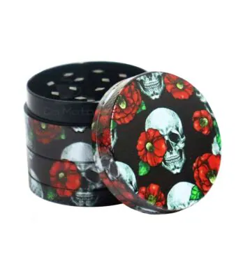 Dichavador de Metal 4 Partes Red Roses