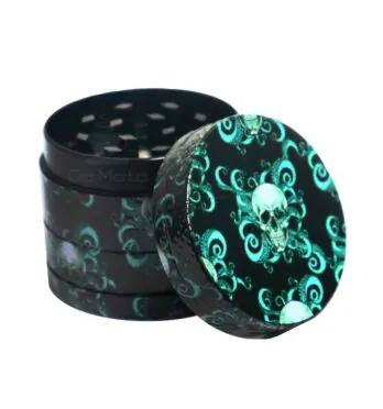 Dichavador de Metal 4 Partes Octopus Skull