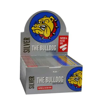 Caixa de Seda The Bulldog  Silver com Piteira King Size