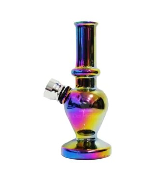 Mini Bong de Vidro Espelhado