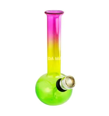 Mini Bong de Vidro Reggae 2 de frente tabacaria da mata