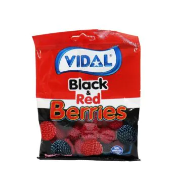 Bala de Goma Vidal Black & Red Berries 100g