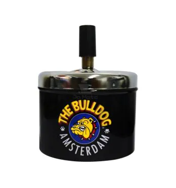 Cinzeiro de Metal com tampa giratória The Bulldog