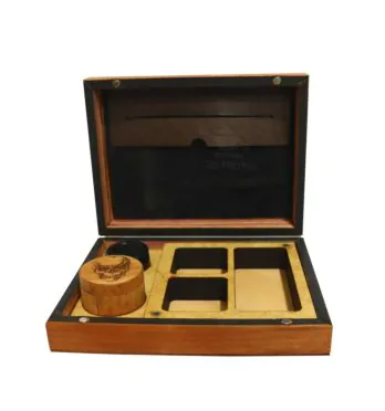 Rolling Box Wood Burning Caveira