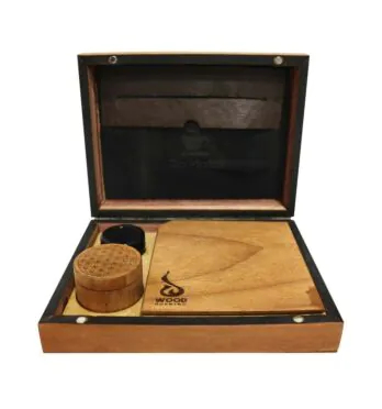 Rolling Box Wood Burning Flor da Vida
