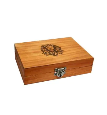 Mini Box Wood Burning Lion