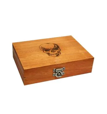 Mini Box Wood Burning Caveira