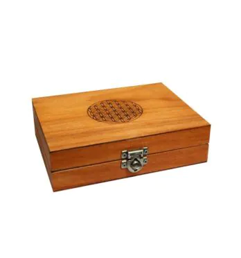Mini Box Wood Burning Flor da Vida