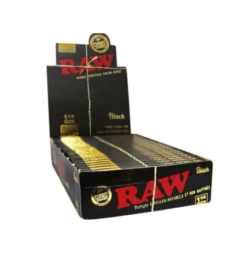 Caixa de Seda Raw Black 1 1/4