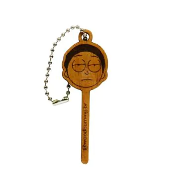 Chaveiro Pilão Wood Burning Morty